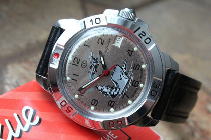 Vostok Komandirsky Military Wrist Watch # 431817 NEW
