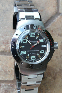 Vostok Amphibian Auto Russian diver wrist watch 060334