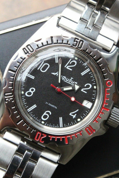Vostok Amphibian Russian Auto diver wrist watch 110909