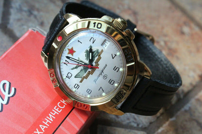Vostok Komandirsky  Military Wrist Watch # 439823 NEW