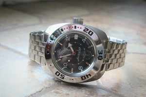 Russian Mechanical Automatic Wrist Watch VOSTOK AMPHIBIAN DIVER 710526