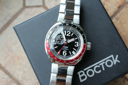 Vostok Amphibian Neptune Russian Mechanical Diver Auto men's wrist watch 960762
