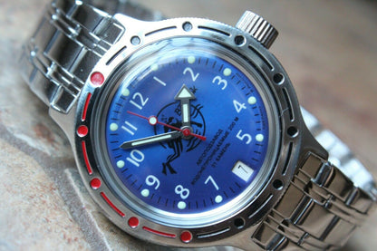 Russian Mechanical Automatic Wrist Watch VOSTOK AMPHIBIAN DIVER 420379