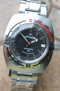 Russian Mechanical Automatic Wrist Watch VOSTOK AMPHIBIAN DIVER 090662