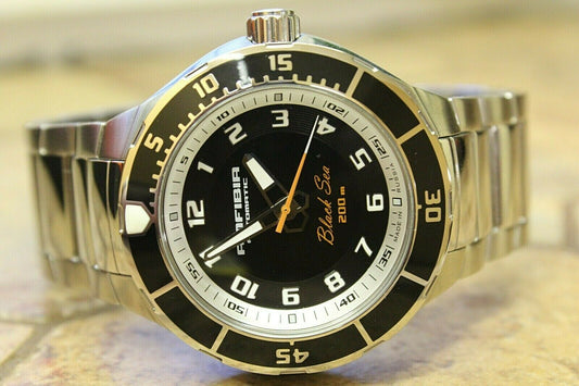 Vostok Amphibian 440793 Auto Black Sea Russian mens wrist watch