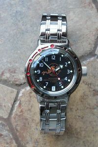 Russian Mechanical Automatic Wrist Watch VOSTOK AMPHIBIAN DIVER 420380