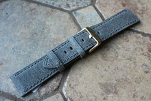 Load image into Gallery viewer, Genuine Leather Watch Strap Band LeVeL B-804S Dark Gray Vintage

