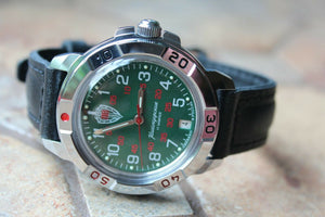 Vostok Komandirsky Russian Military Wrist Watch Border Troops PV # 431950 NEW