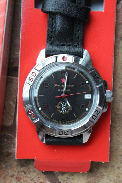 Vostok Komandirsky Military Wrist Watch # 431296 NEW