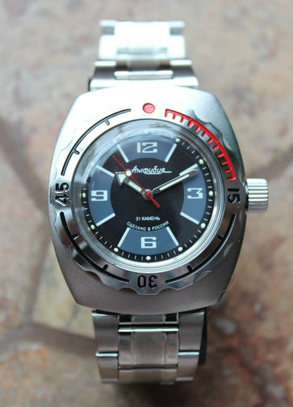 Russian Mechanical Automatic Wrist Watch VOSTOK AMPHIBIAN DIVER 090510