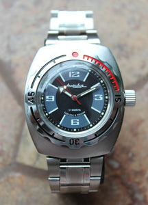 Russian Mechanical Automatic Wrist Watch VOSTOK AMPHIBIAN DIVER 090510