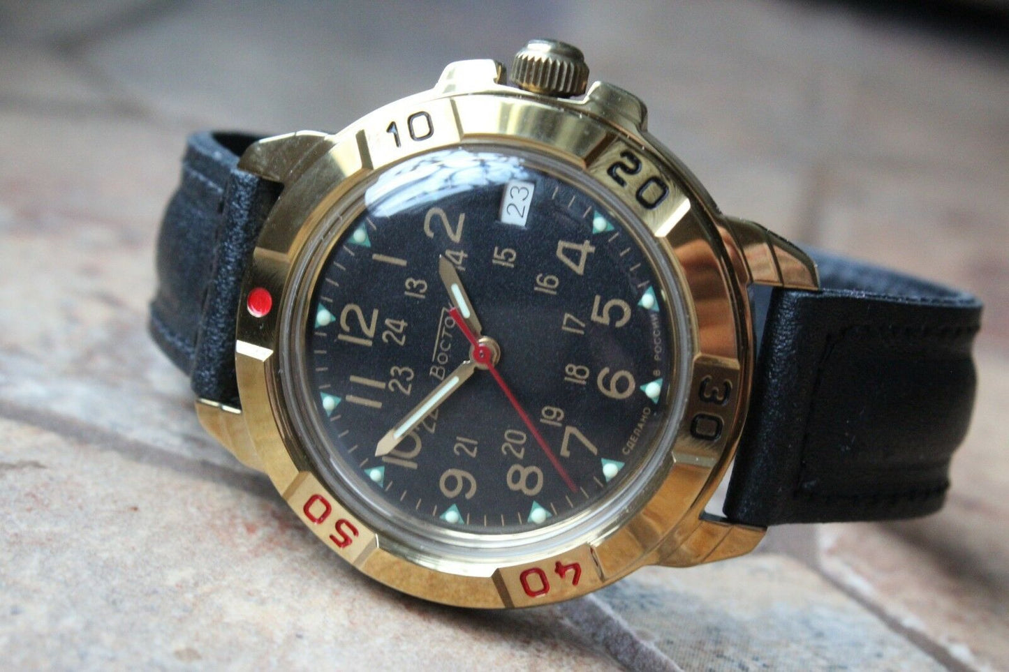 Vostok Komandirsky Mechanical Manual Winding Wrist Watch 439782