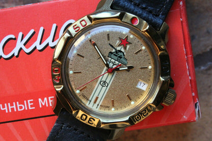Vostok Komandirsky 819072 Russian Mechanical Military Wrist Watch Tank