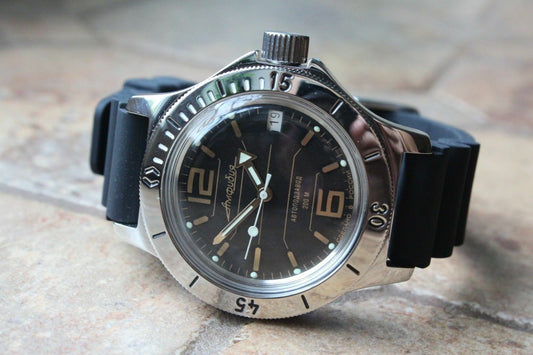 Russian Mechanical Automatic Wrist Watch VOSTOK AMPHIBIAN DIVER 120697