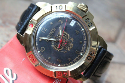 Vostok Komandirsky Military Wrist Watch # 439770 NEW