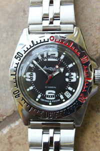 Vostok Amphibian Russian Auto diver wrist watch 110903