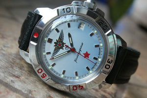 Vostok Komandirsky Military Wrist Watch # 431290 NEW