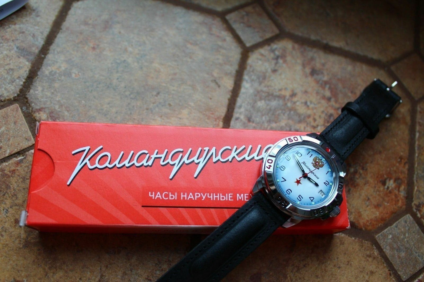 Vostok Komandirsky Military Wrist Watch # 431323 NEW
