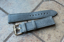 Load image into Gallery viewer, Genuine Leather Watch Strap Band LeVeL B-804S Dark Gray Vintage
