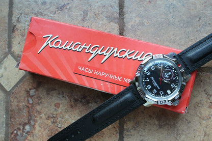 Vostok Komandirsky 811956 Russian Mechanical Military Wrist Watch Marines
