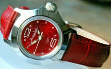 Load image into Gallery viewer, Vostok Amphibian 051339 Women Female Russian Mechanical wrist watch Red
