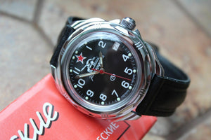 Vostok Komandirsky Russian Military Wrist Watch # 211306 NEW