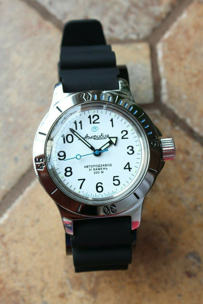 Russian Mechanical Automatic Wrist Watch VOSTOK AMPHIBIAN DIVER 120813