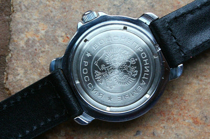 Vostok Komandirskie Mechanical Military Russian wrist watch Star Eagle 811323