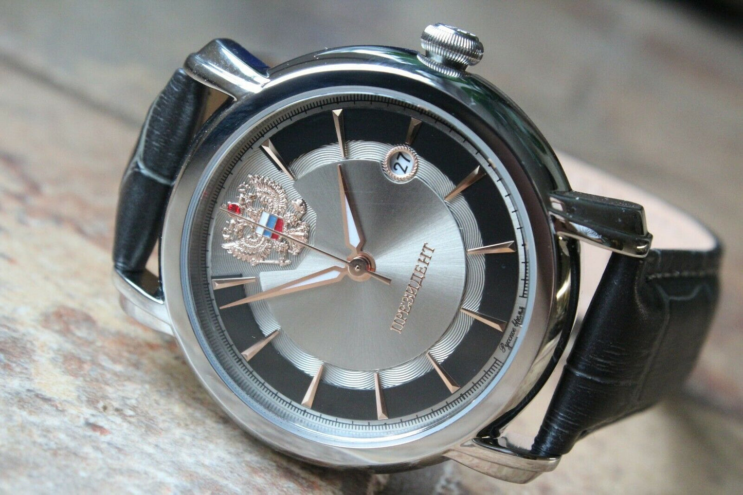 Russian President 5700311 Mechanical Automatic Men's Wrist Watch Poljot