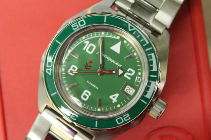 Vostok Komandirskie Military Mechanical Automatic Russian wrist watch 650858