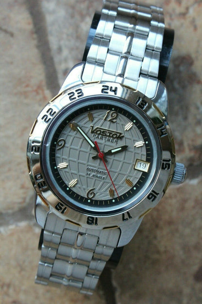 Russian Mechanical Automatic Wrist Watch Vostok Partner Earth 291167