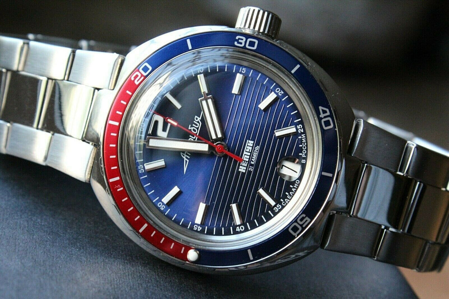 Vostok Amphibian Neptun 960759 Mechanical Automatic Diver Russian wrist watch