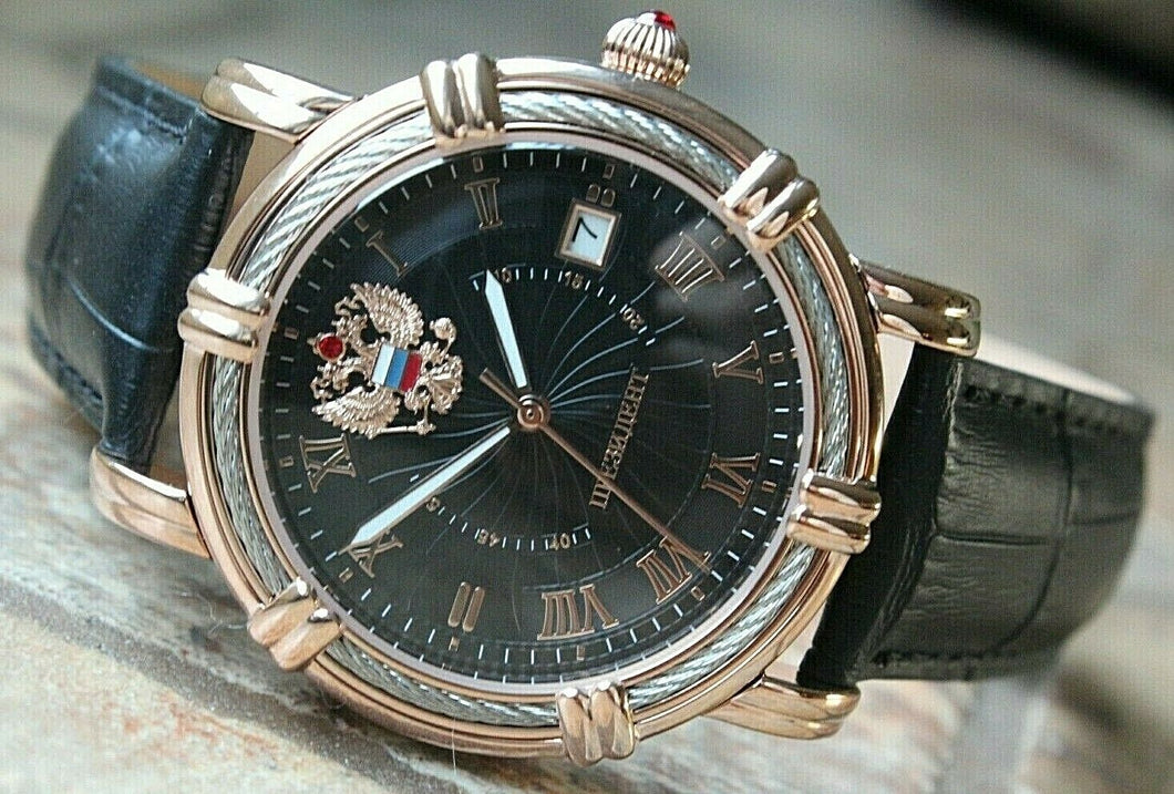 Russian President 4459473 Mechanical Automatic Men's Wrist Watch Poljot