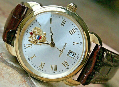 Russian President 4076682 Quartz Men's Wrist Watch Poljot