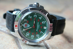 Vostok Komandirsky Russian Military Wrist Watch Border Troops PV # 431950 NEW