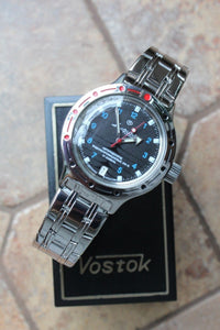 Russian Mechanical Automatic Wrist Watch VOSTOK AMPHIBIAN DIVER 420268