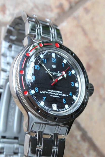 Vostok Amphibian Mechanical Automatic Wrist Watch 420268