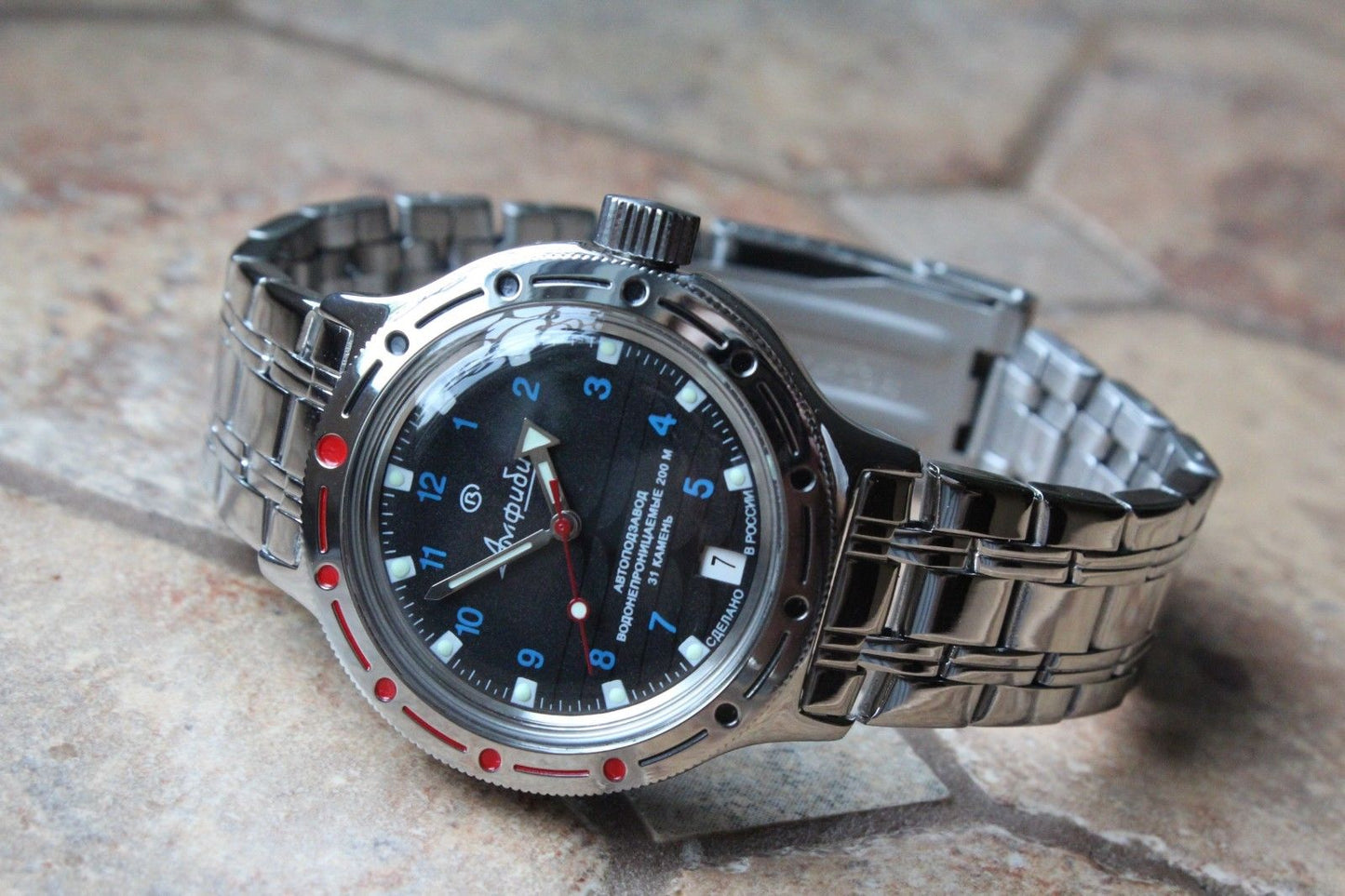 Vostok Amphibian Mechanical Automatic Wrist Watch 420268